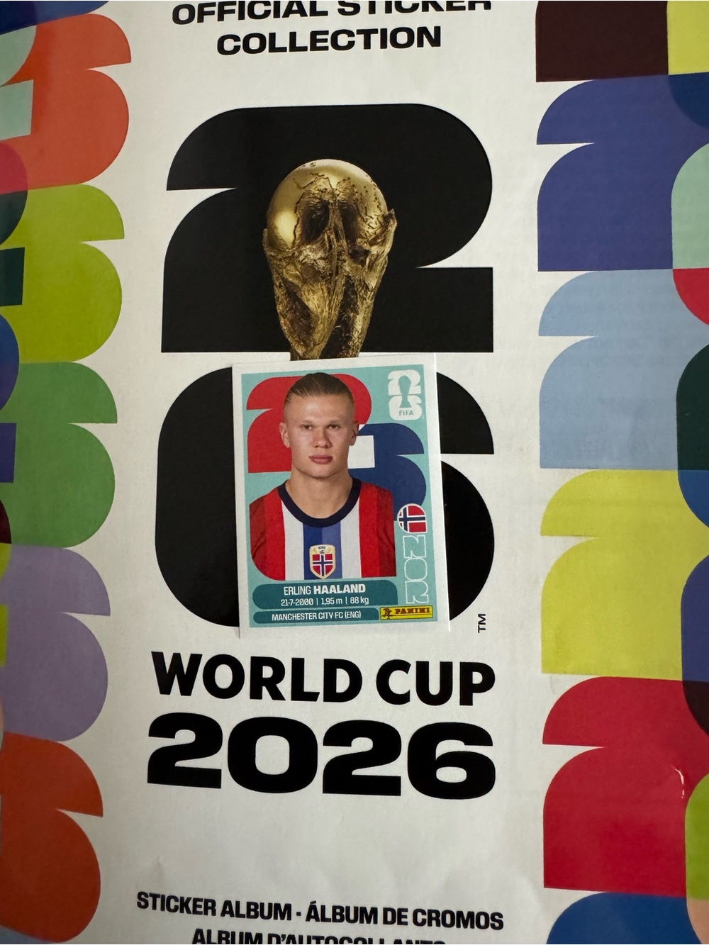 FIFA Panini Erling Haaland World Cup 2026 Sticker - Norway